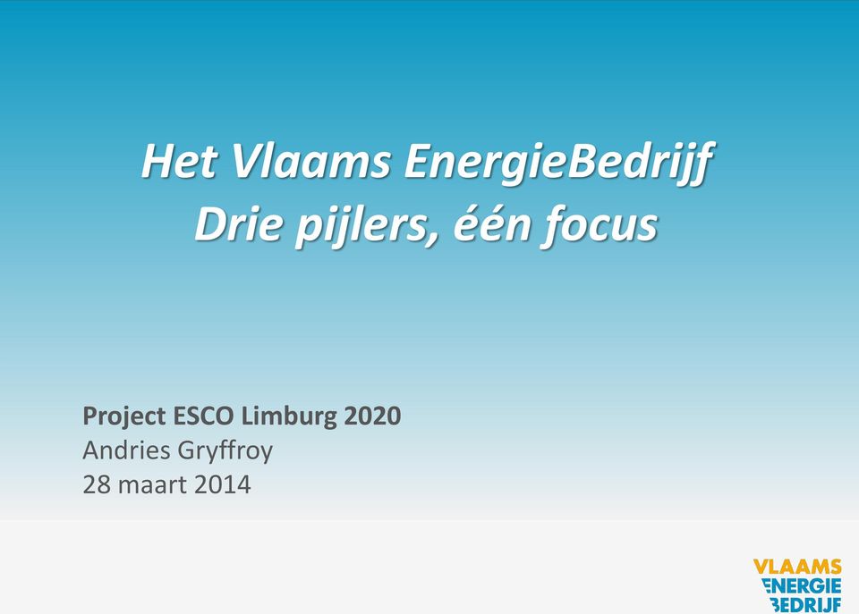 Project ESCO Limburg 2020
