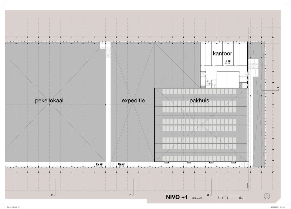 240 m2 erfgrens A E F G NIVO +1 3,3m +