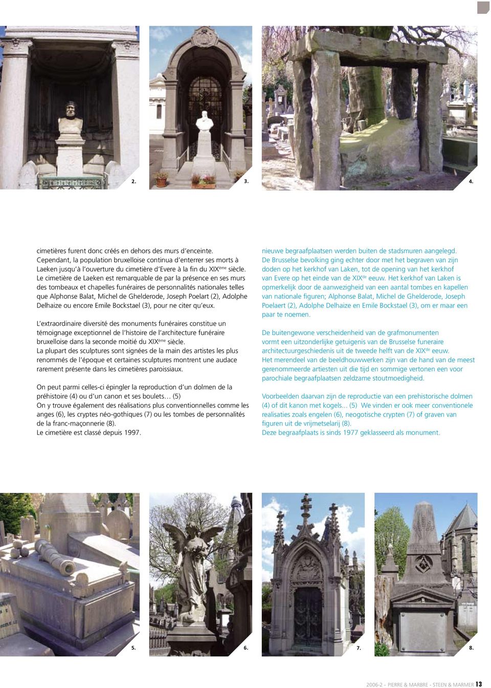Le cimetière de Laeken est remarquable de par la présence en ses murs des tombeaux et chapelles funéraires de personnalités nationales telles que Alphonse Balat, Michel de Ghelderode, Joseph Poelart