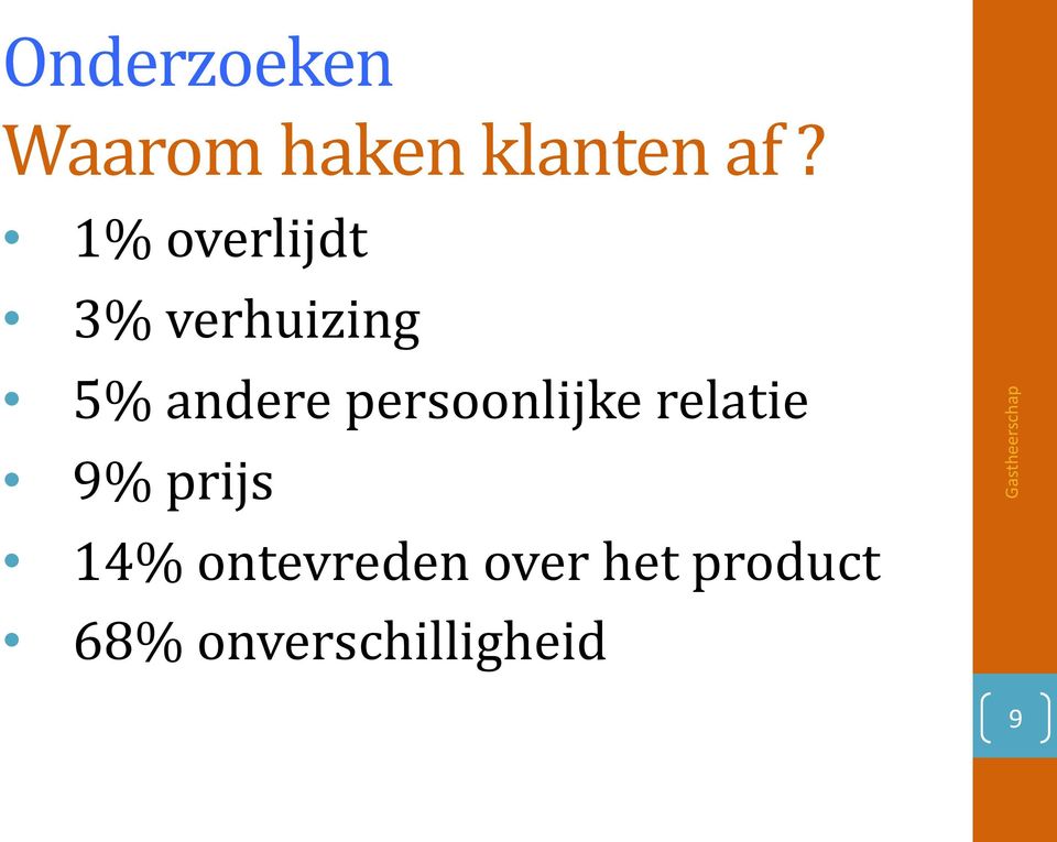 persoonlijke relatie 9% prijs 14%