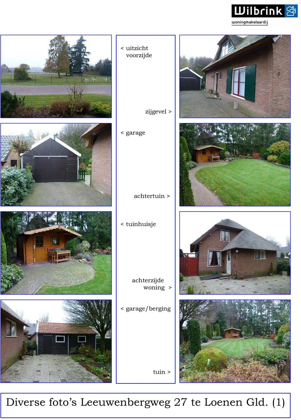 woning > < garage/berging tuin > Diverse