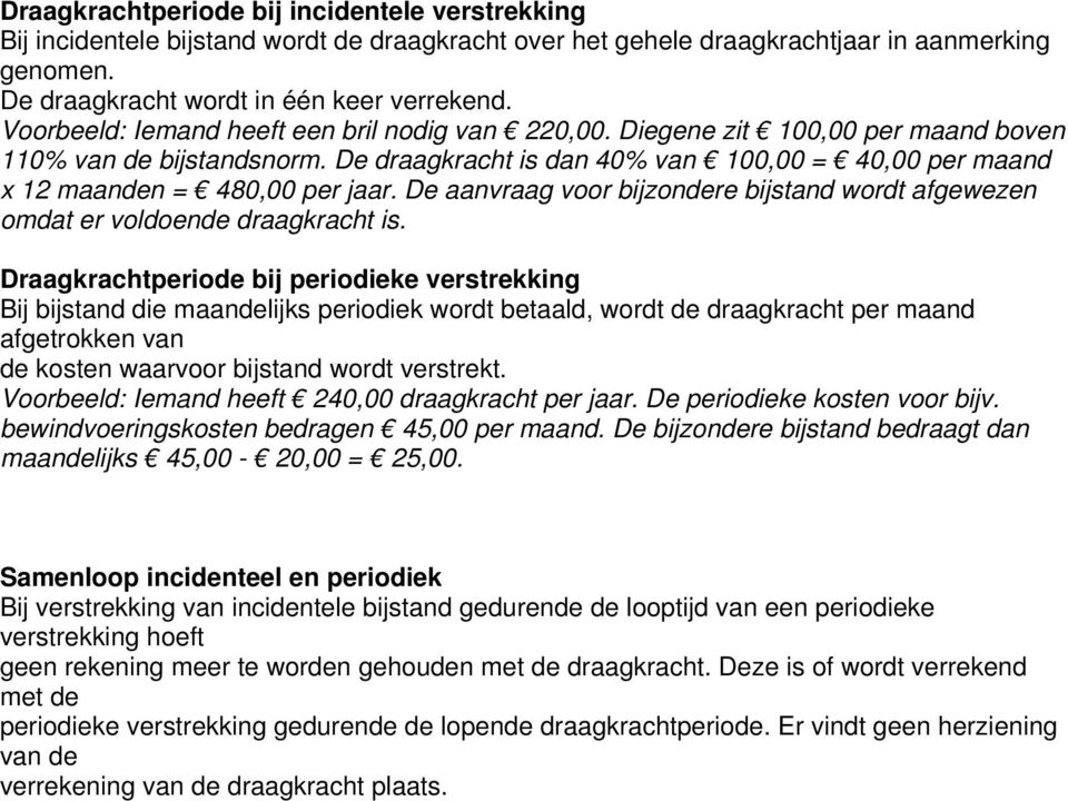 De aanvraag voor bijzondere bijstand wordt afgewezen omdat er voldoende draagkracht is.