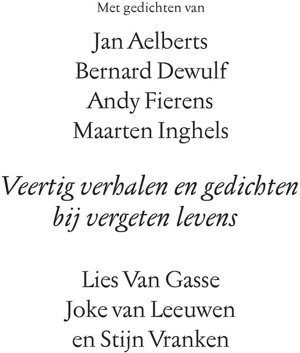 Maarten Inghels Lies Van Gasse