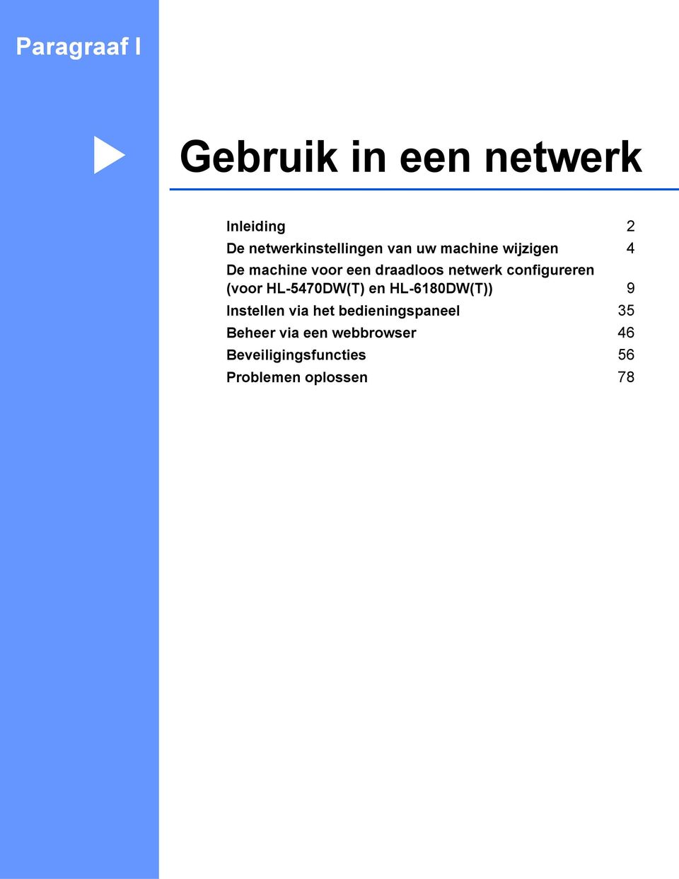 (voor HL-5470DW(T) en HL-6180DW(T)) 9 Instellen via het bedieningspaneel