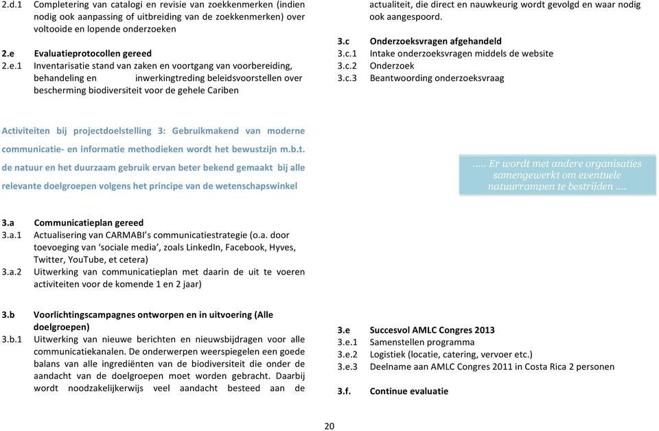 nauwkeurig wordt gevolgd en waar nodig ook aangespoord. 3.c 