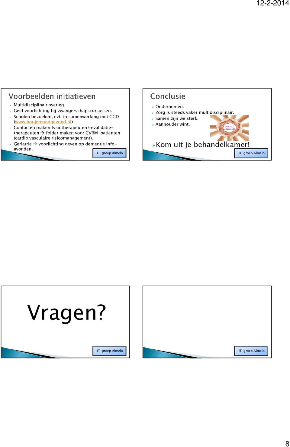 nl) Contacten maken fysiotherapeuten/revalidatietherapeuten folder maken voor CVRM-patiënten (cardio vasculaire