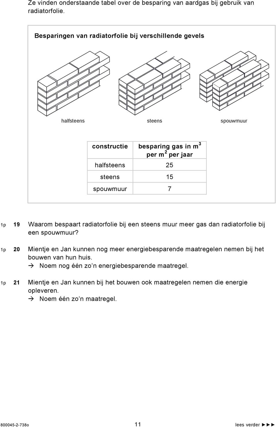 spouwmuur 7 1p 19 Waarom bespaart radiatorfolie bij een steens muur meer gas dan radiatorfolie bij een spouwmuur?