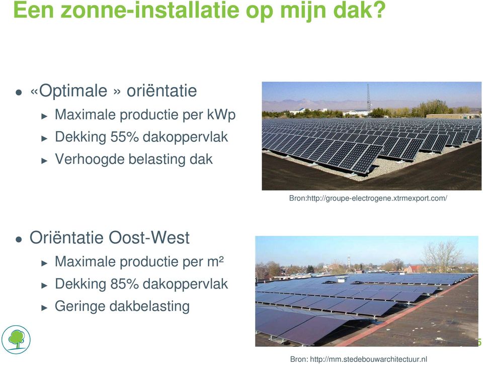 Verhoogde belasting dak Bron:http://groupe-electrogene.xtrmexport.