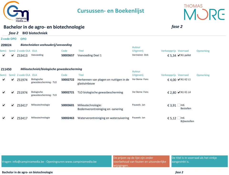 gewasbescherming TLO glastuinbouw Z51974 Biologische gewasbescherming TLO 50002721 TLO biologische gewasbescherming Ver Berne Fons 2,80 N1 K1 L4 Z53417 Milieutechnologie 50003601