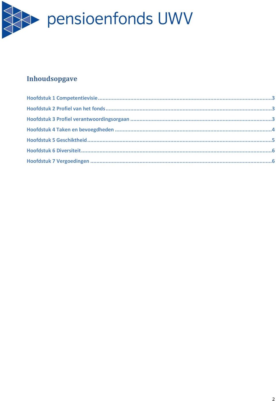 ..3 Hoofdstuk 3 Profiel verantwoordingsorgaan.