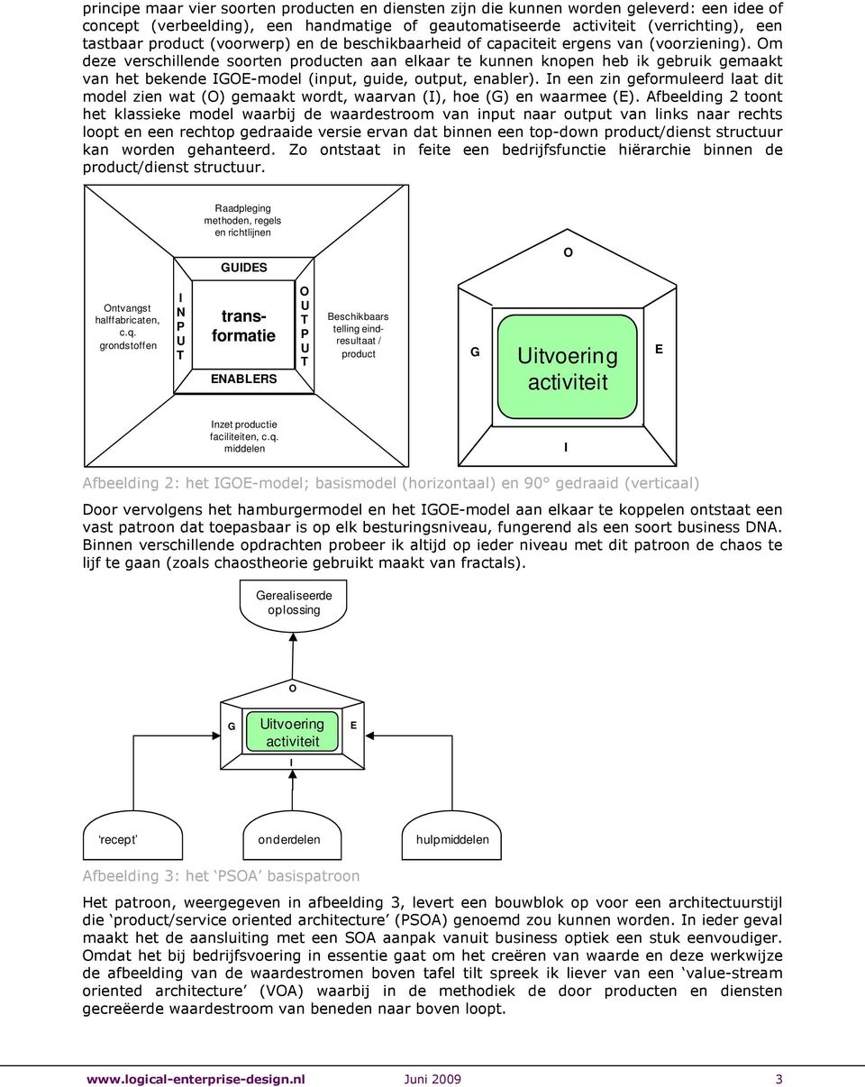 m deze verschillende soorten producten aan elkaar te kunnen knopen heb ik gebruik gemaakt van het bekende -model (input, guide, output, enabler).