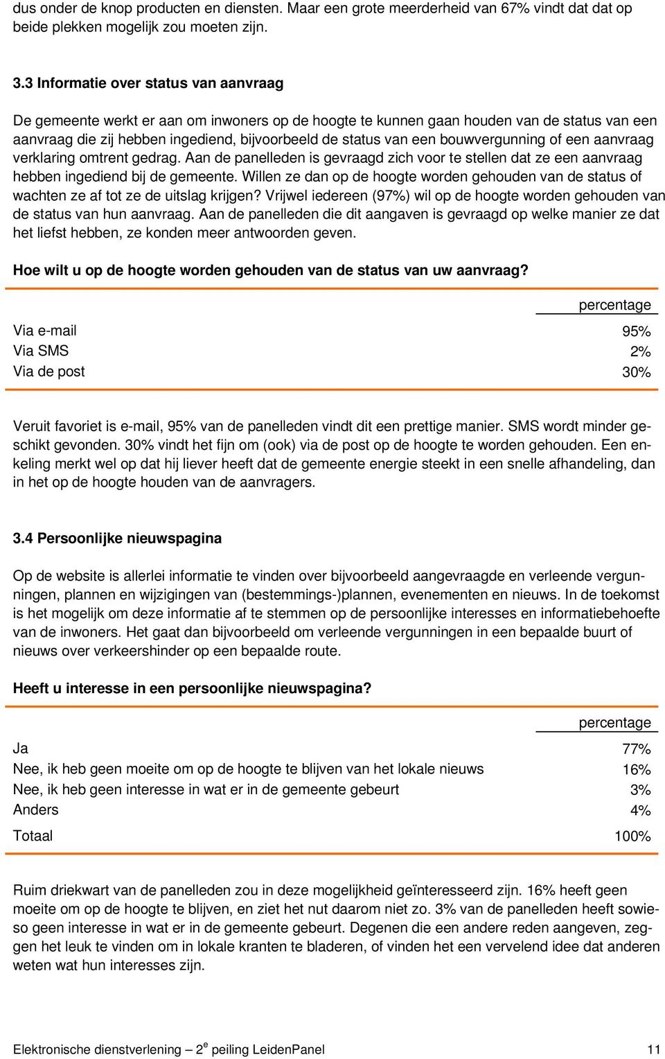 bouwvergunning of een aanvraag verklaring omtrent gedrag. Aan de panelleden is gevraagd zich voor te stellen dat ze een aanvraag hebben ingediend bij de gemeente.