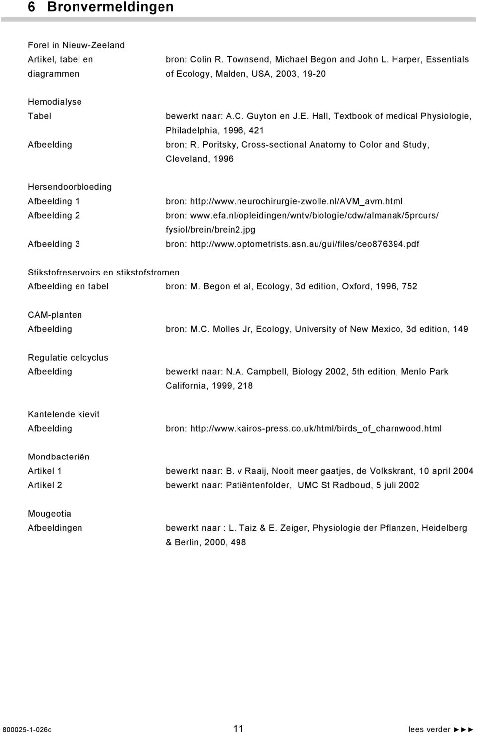 Poritsky, Cross-sectional Anatomy to Color and Study, Cleveland, 1996 Hersendoorbloeding Afbeelding 1 Afbeelding 2 Afbeelding 3 bron: http://www.neurochirurgie-zwolle.nl/avm_avm.html bron: www.efa.