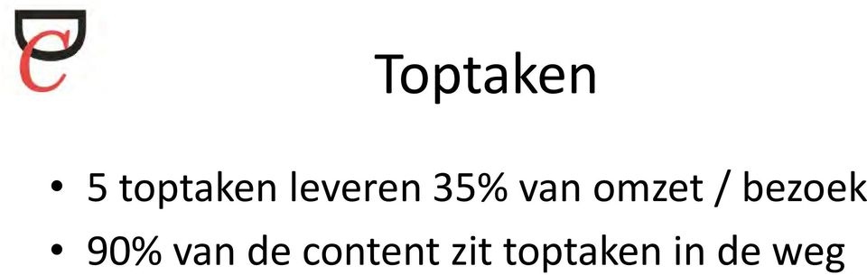 / bezoek 90% van de