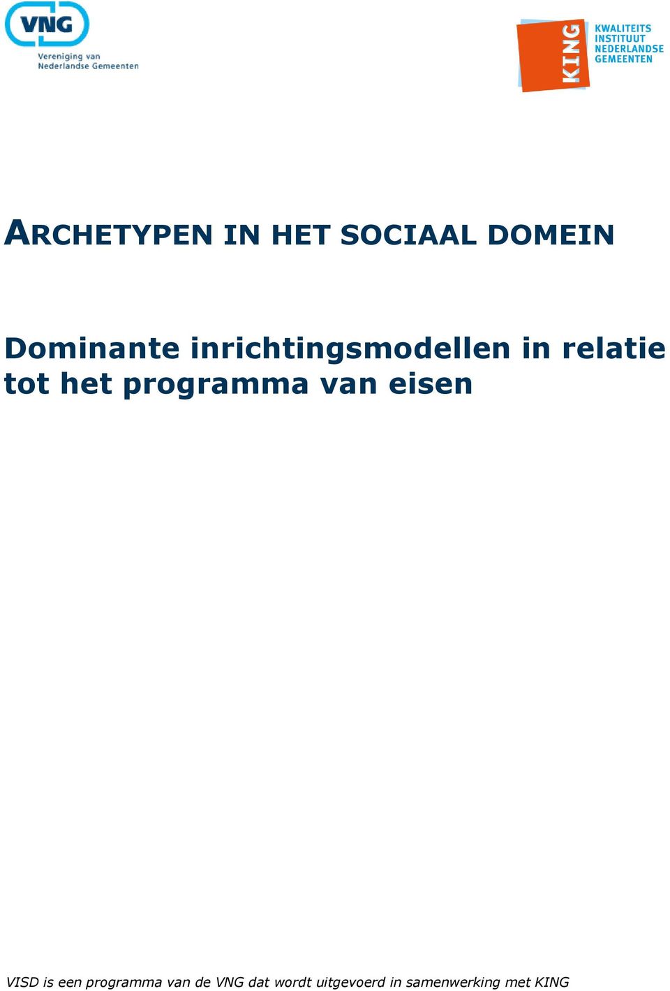 programma van eisen VISD is een programma