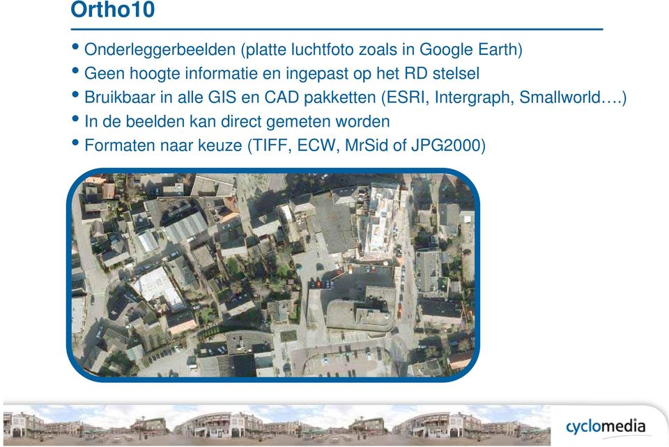 GIS en CAD pakketten (ESRI, Intergraph, Smallworld.