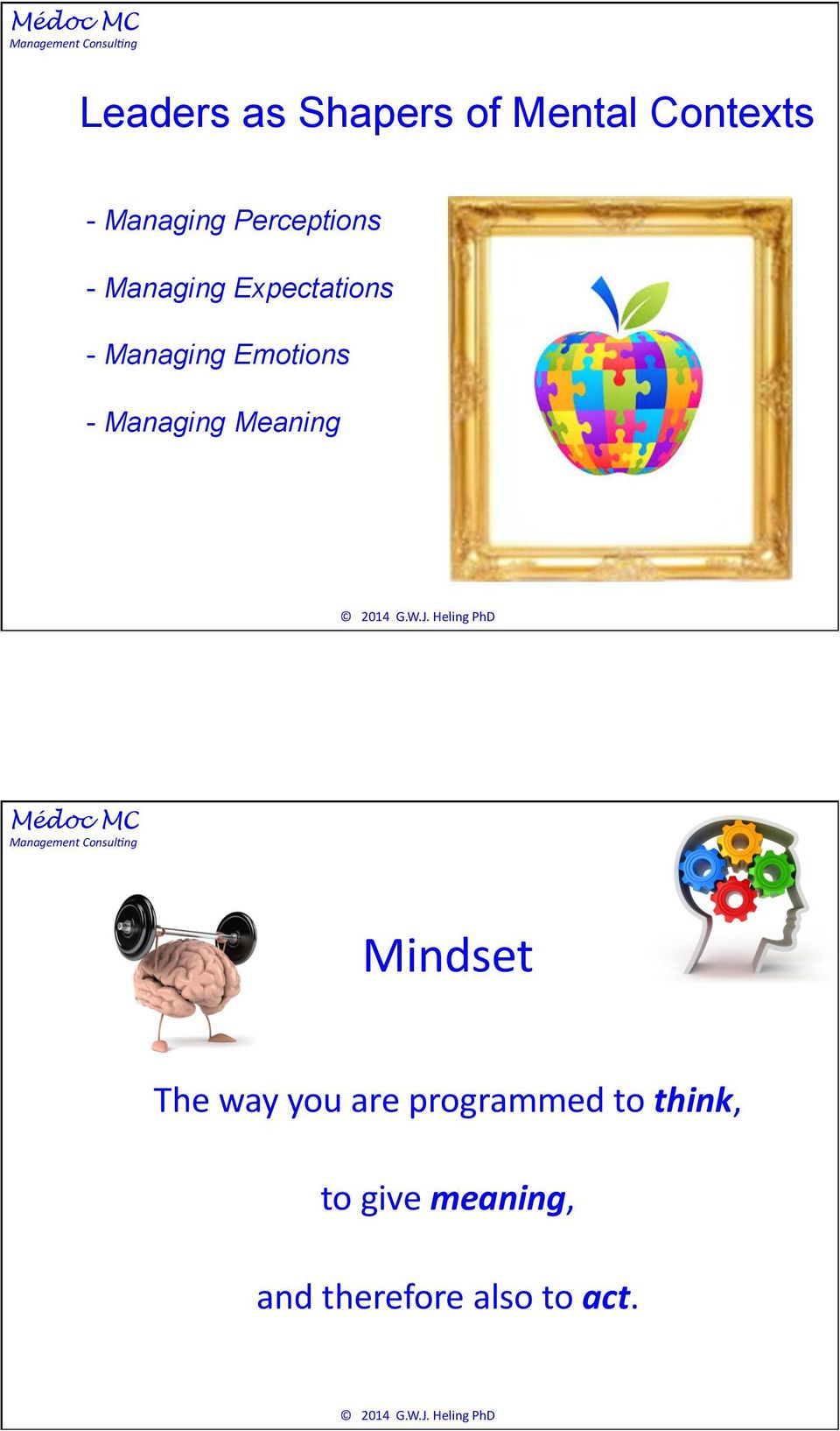 Emotions - Managing Meaning Mindset The way you are