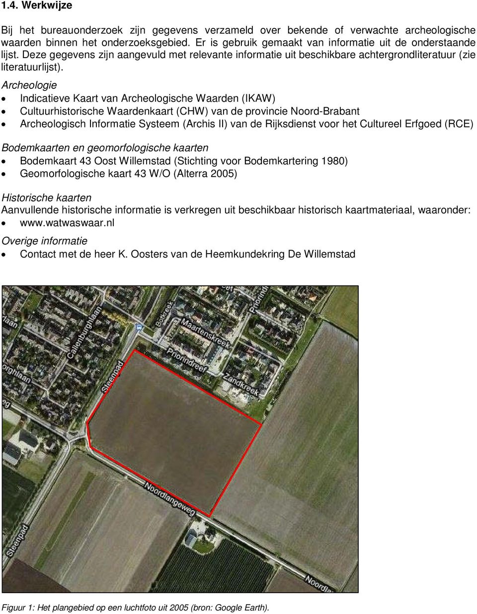 Archeologie Indicatieve Kaart van Archeologische Waarden (IKAW) Cultuurhistorische Waardenkaart (CHW) van de provincie Noord-Brabant Archeologisch Informatie Systeem (Archis II) van de Rijksdienst