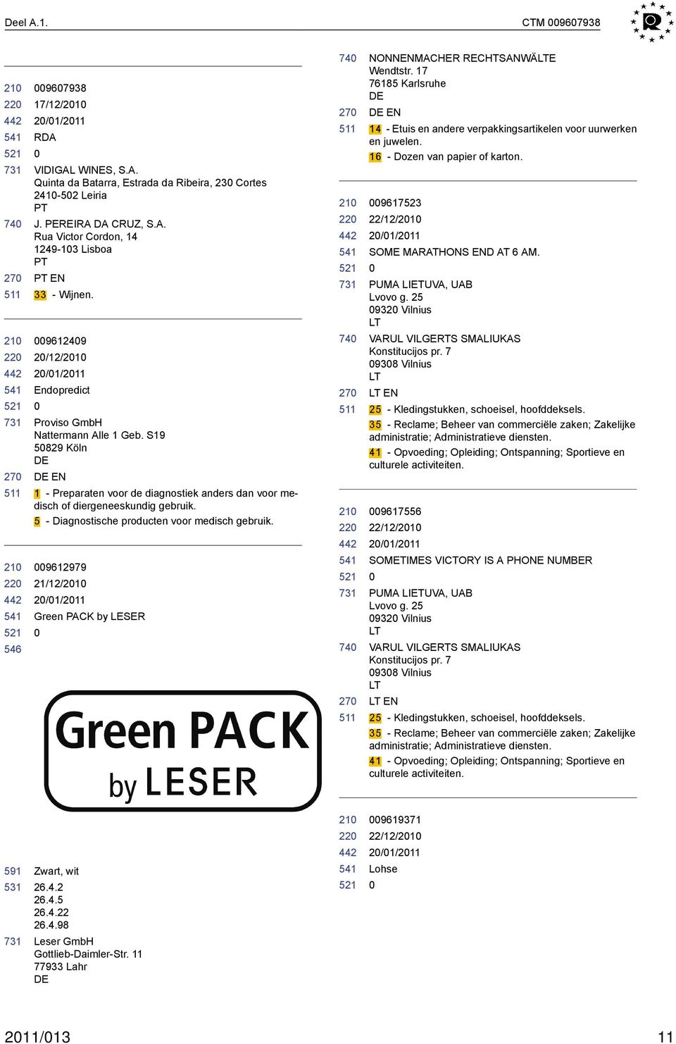 5 - Diagnostische producten voor medisch gebruik. 9612979 21/12/21 Green PACK by LER 22 22 NONNENMACHER RECHTSANWÄLTE Wendtstr.