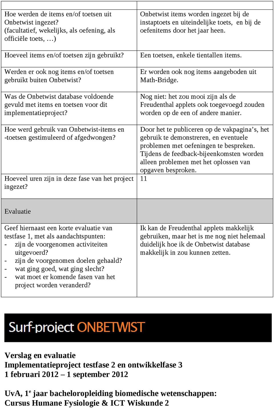 Hoeveel uren zijn in deze fase van het project Onbetwist items worden ingezet bij de instaptoets en uiteindelijke toets, en bij de oefenitems door het jaar heen. Een toetsen, enkele tientallen items.