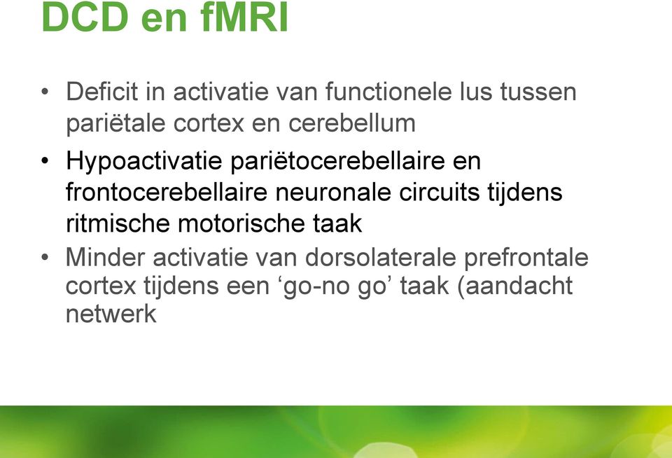 frontocerebellaire neuronale circuits tijdens ritmische motorische taak