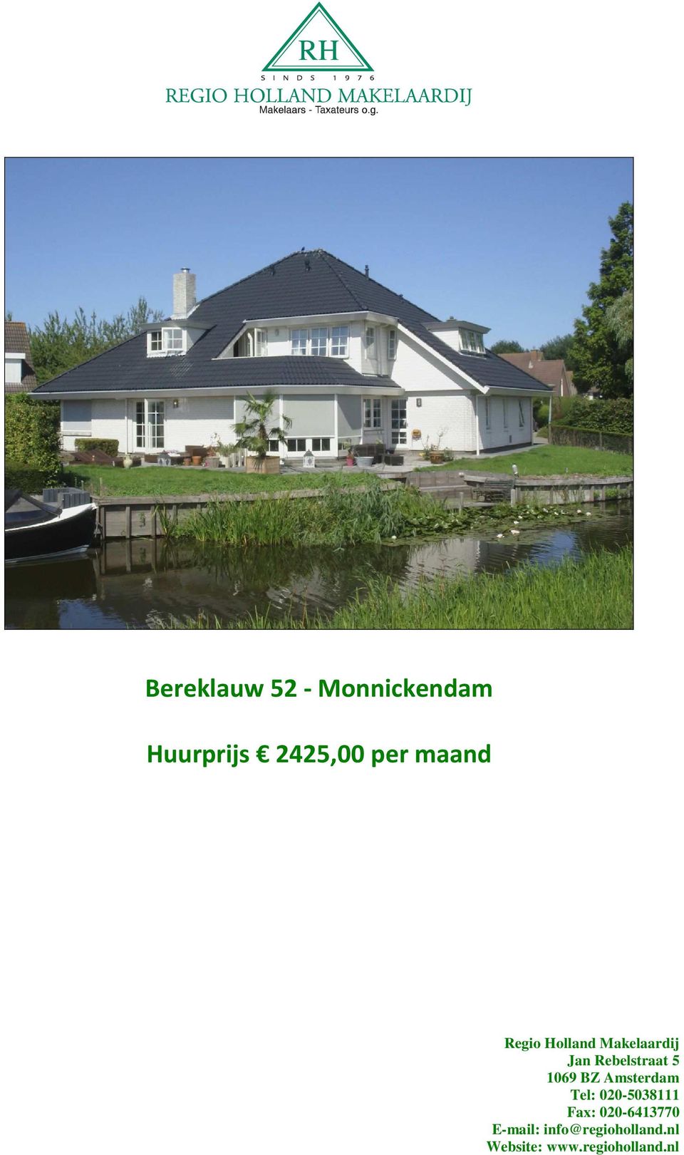 Huurprijs 2425,00