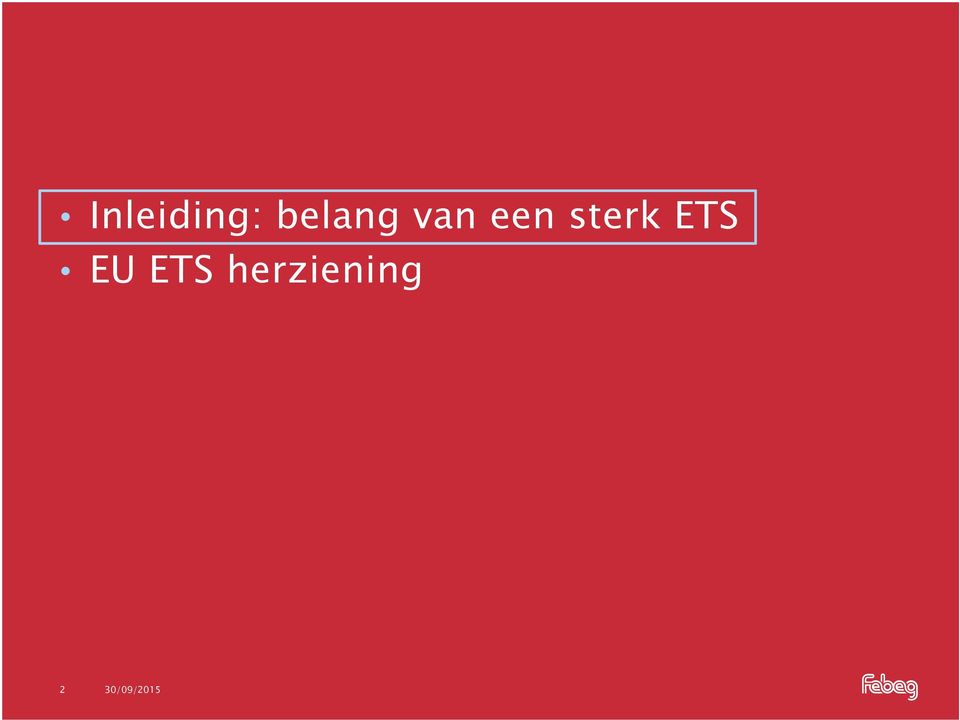 een sterk ETS