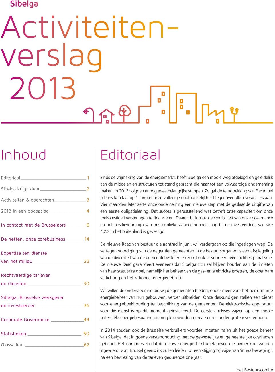 Sibelga een mooie weg afgelegd en geleidelijk aan de middelen en structuren tot stand gebracht die haar tot een volwaardige onderneming maken. In 2013 volgden er nog twee belangrijke stappen.