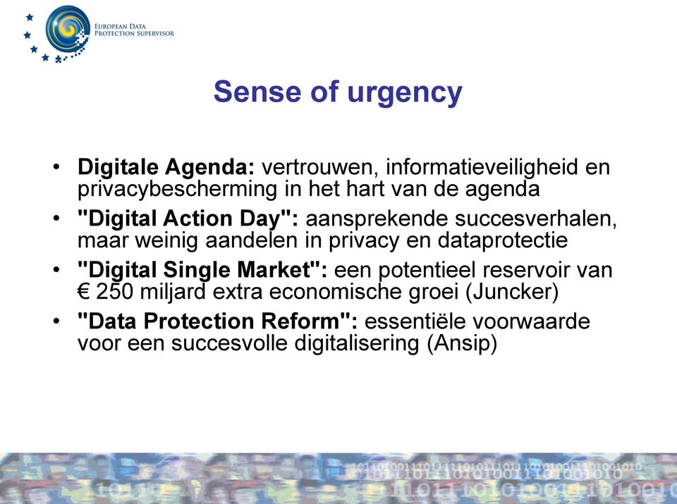 dataprotectie "Digital Single Market": een potentieel reservoir van 250 miljard extra economische