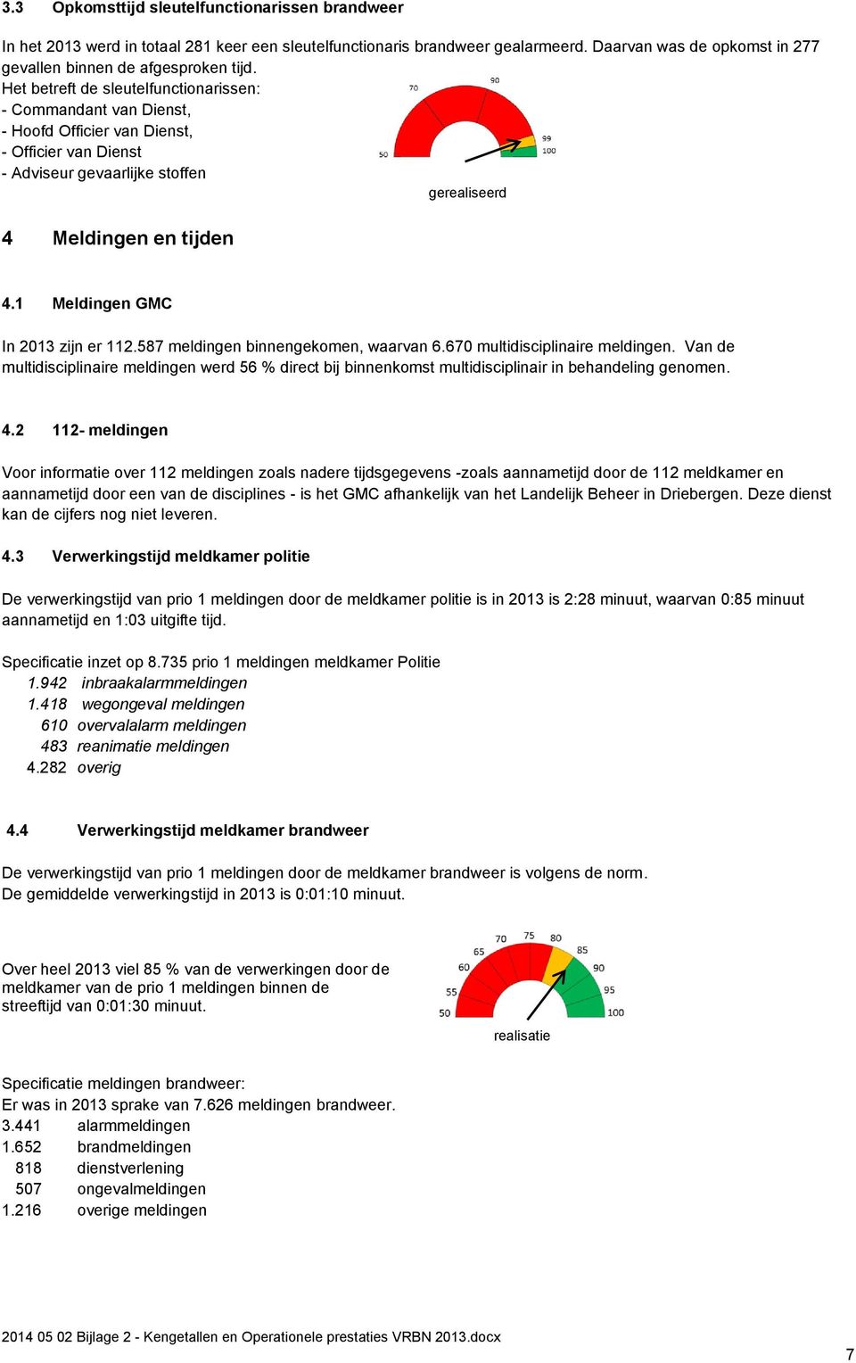 1 Meldingen GMC In 2013 zijn er 112.587 meldingen binnengekomen, waarvan 6.670 multidisciplinaire meldingen.