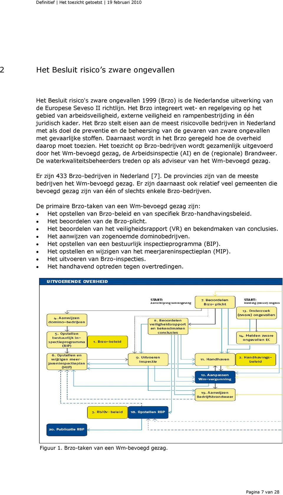 Het Brzo stelt eisen aan de meest risicovolle bedrijven in Nederland met als doel de preventie en de beheersing van de gevaren van zware ongevallen met gevaarlijke stoffen.