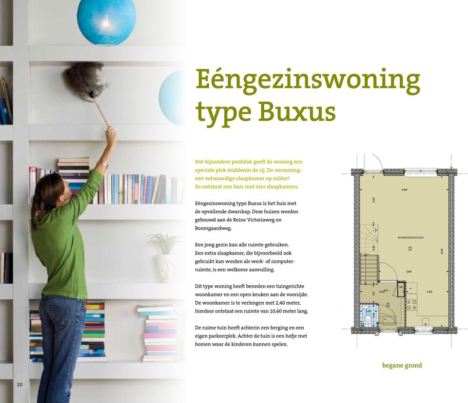 Nu heeft u, als lezer, een duidelijk beeld hoe de tekst er uit ziet in dit lettertype en in dit corps. Eéngezinswoning type Buxus is het huis met de opvallende dwarskap.