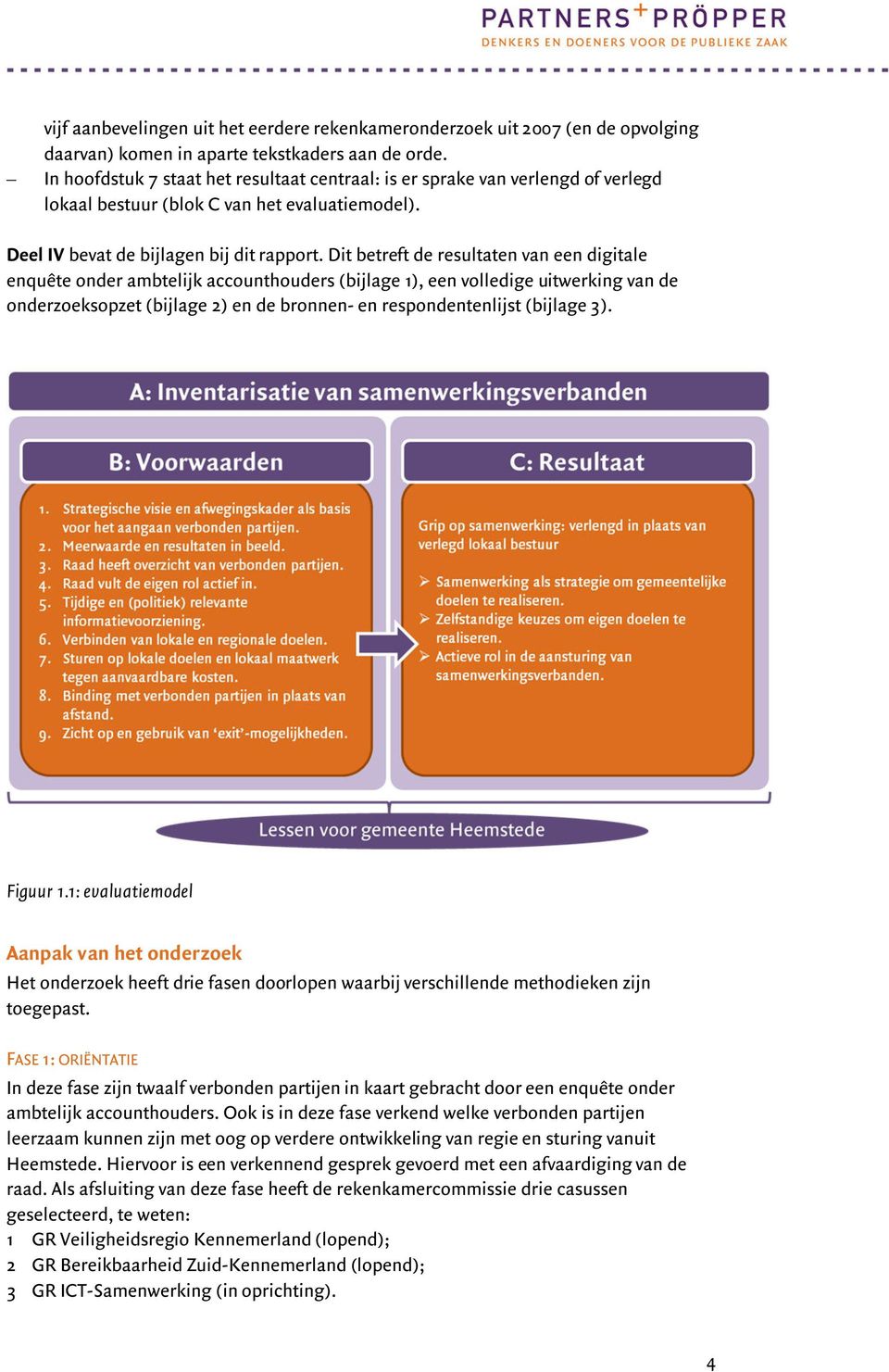 Dit betreft de resultaten van een digitale enquête onder ambtelijk accounthouders (bijlage 1), een volledige uitwerking van de onderzoeksopzet (bijlage 2) en de bronnen- en respondentenlijst (bijlage