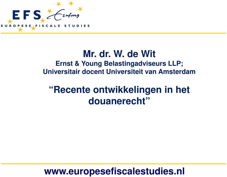 LLP; Universitair docent Universiteit van