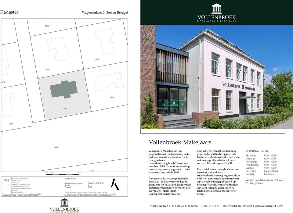 De succesvolle verkoopportefeuille bestaat uit 1e klas onroerend goed gesitueerd op villastand. Residentiële appartementen maken eveneens deel uit van ons intermediair.