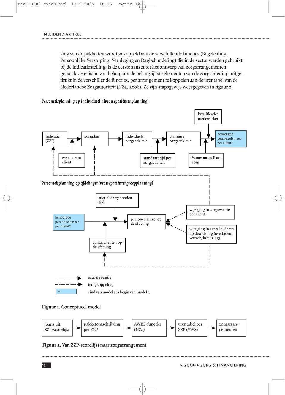 bij de indicatiestelling, is de eerste aanzet tot het ontwerp van zorgarrangementen gemaakt.