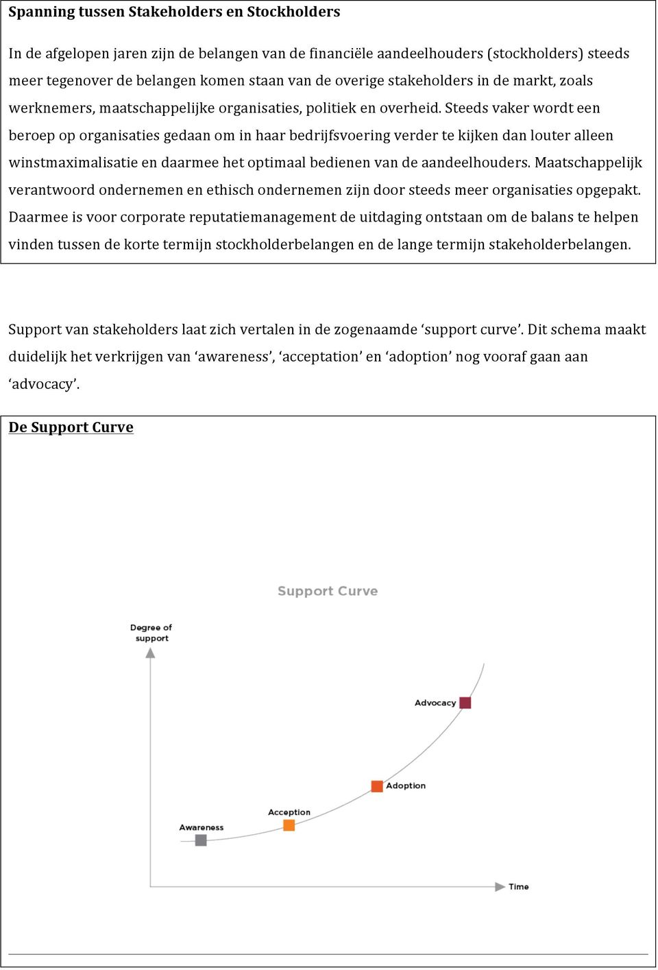 Steeds vaker wordt een beroep op organisaties gedaan om in haar bedrijfsvoering verder te kijken dan louter alleen winstmaximalisatie en daarmee het optimaal bedienen van de aandeelhouders.