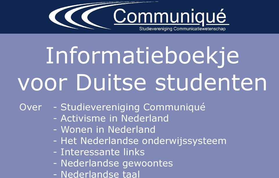 Wonen in Nederland - Het Nederlandse onderwijssysteem