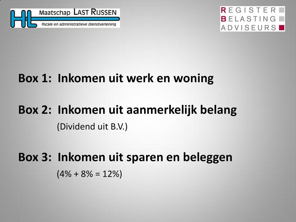 belang (Dividend uit B.V.