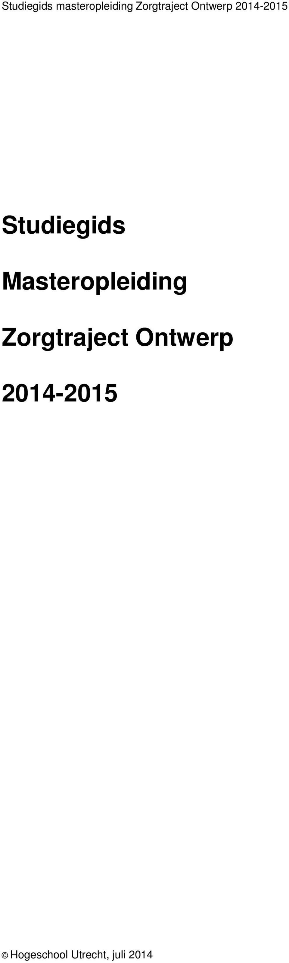 2014-2015 Studiegids