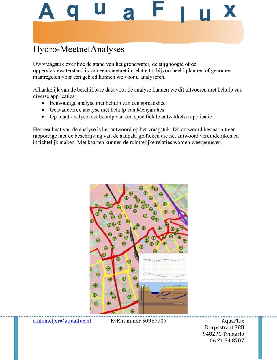 Afhankelijk van de beschikbare data voor de analyse kunnen we dit uitvoeren met behulp van diverse applicaties: Eenvoudige analyse met behulp van een spreadsheet Geavanceerde analyse met behulp