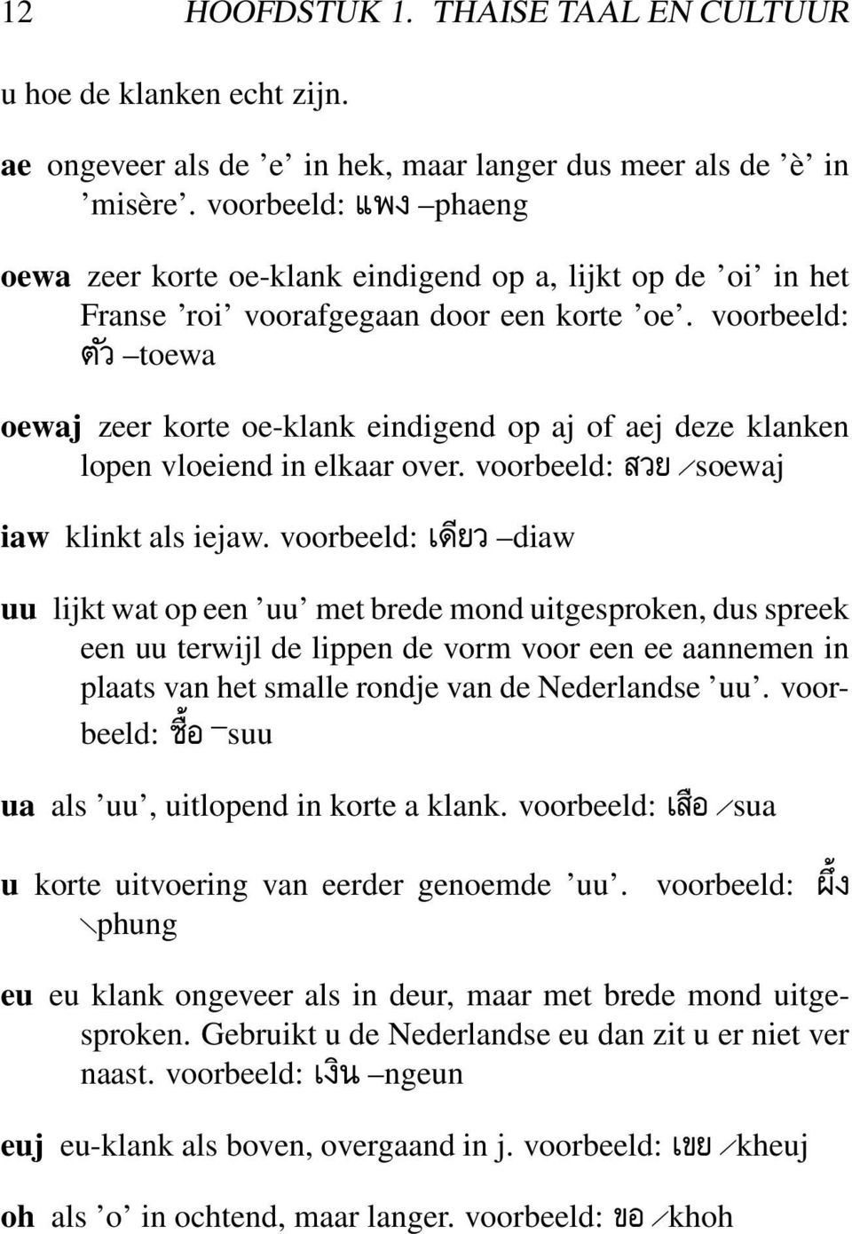 voorbeeld: fiy; 2toewa oewaj zeer korte oe-klank eindigend op aj of aej deze klanken lopen vloeiend in elkaar over. voorbeeld: l;p 5soewaj iaw klinkt als iejaw.