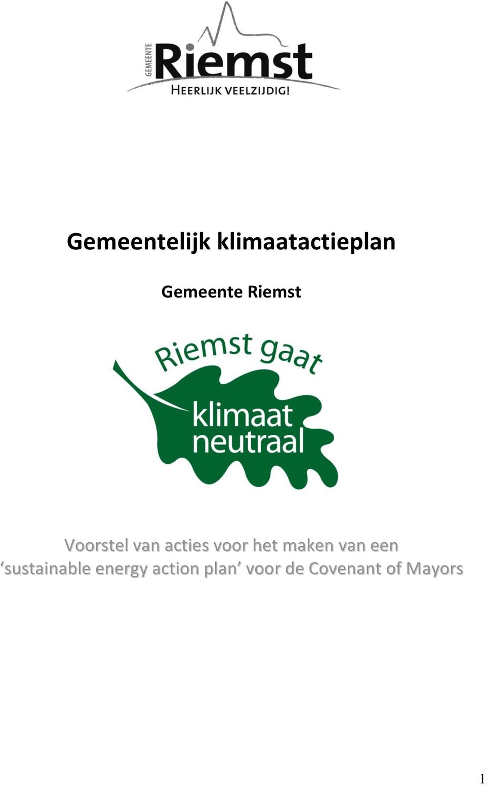 voor het maken van een sustainable