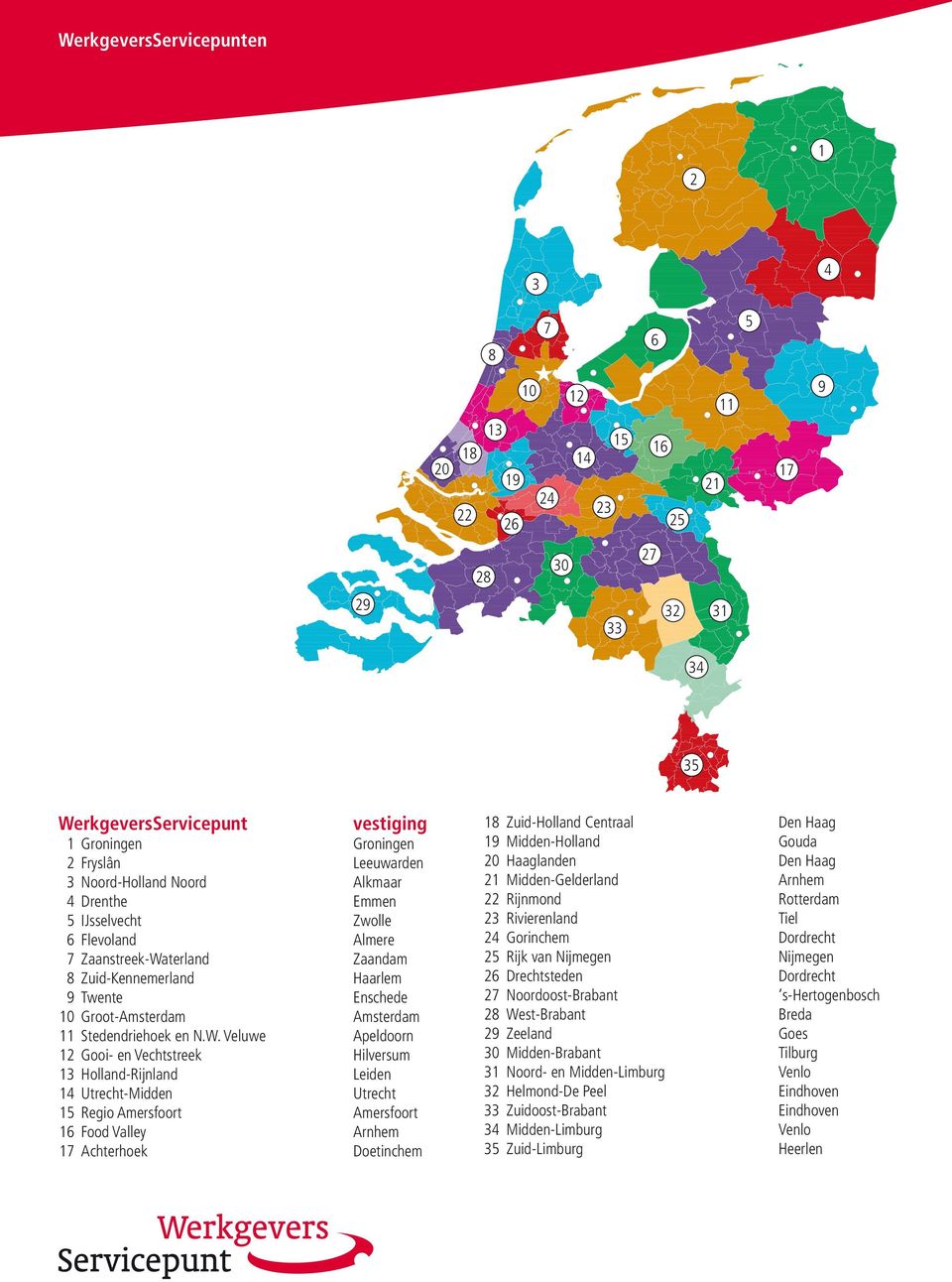 terland Zuid-Kennemerland Twente Groot-Amsterdam Stedendriehoek en N.W.