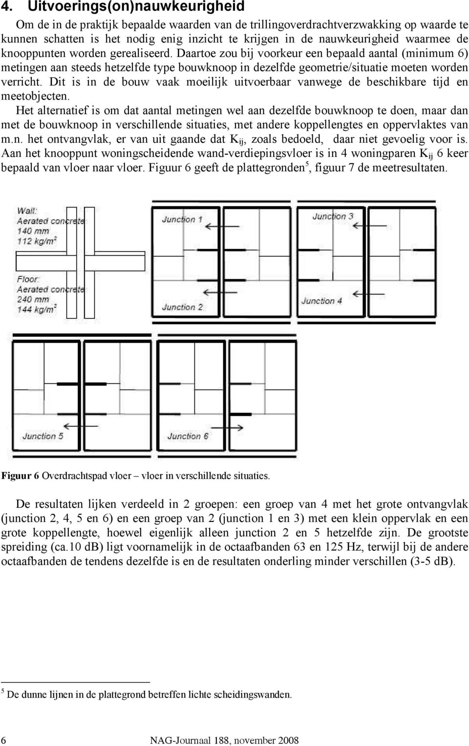 Dit is in de bouw vaak moeilijk uitvoerbaar vanwege de beschikbare tijd en meetobjecten.