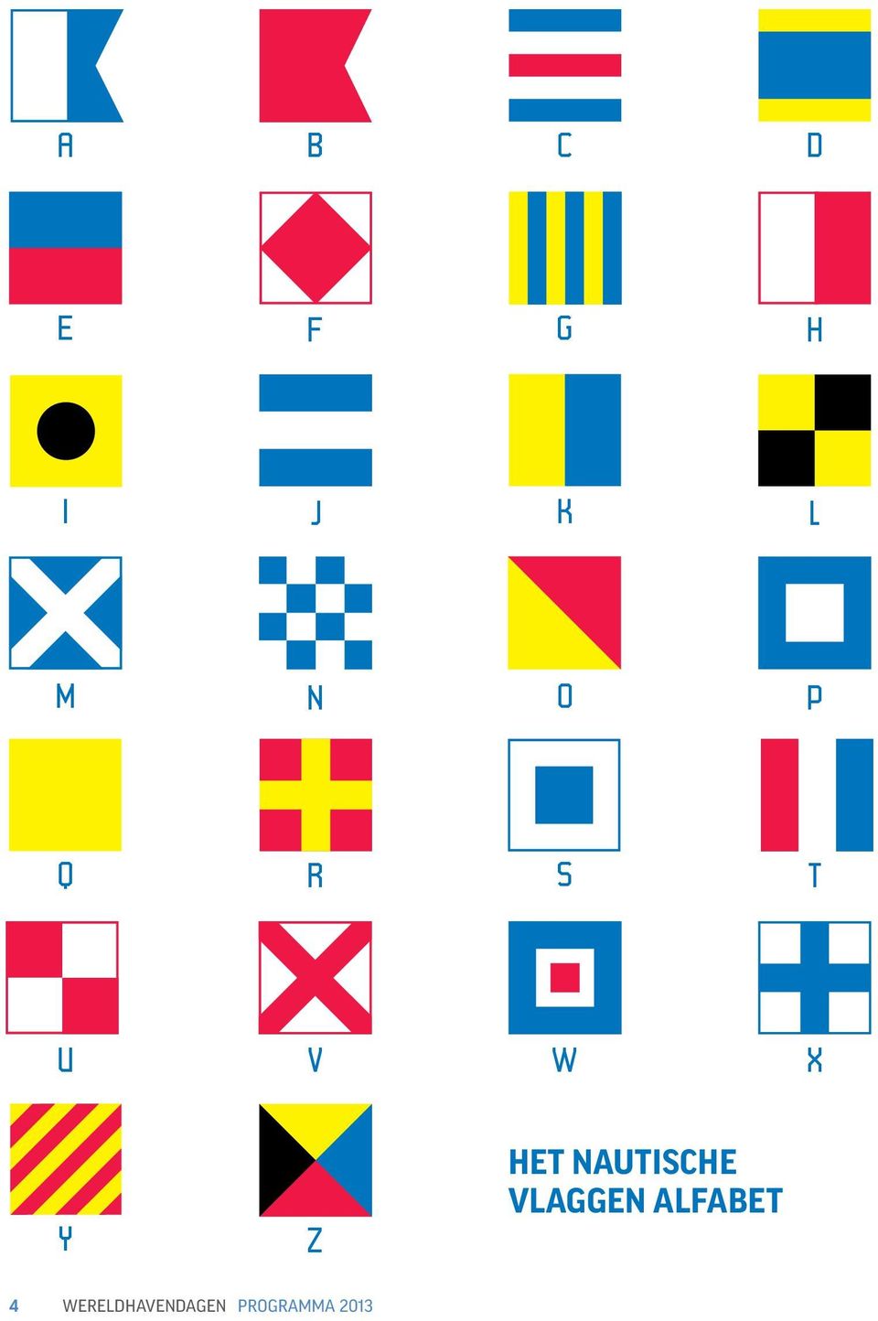 nautische Vlaggen alfabet 4