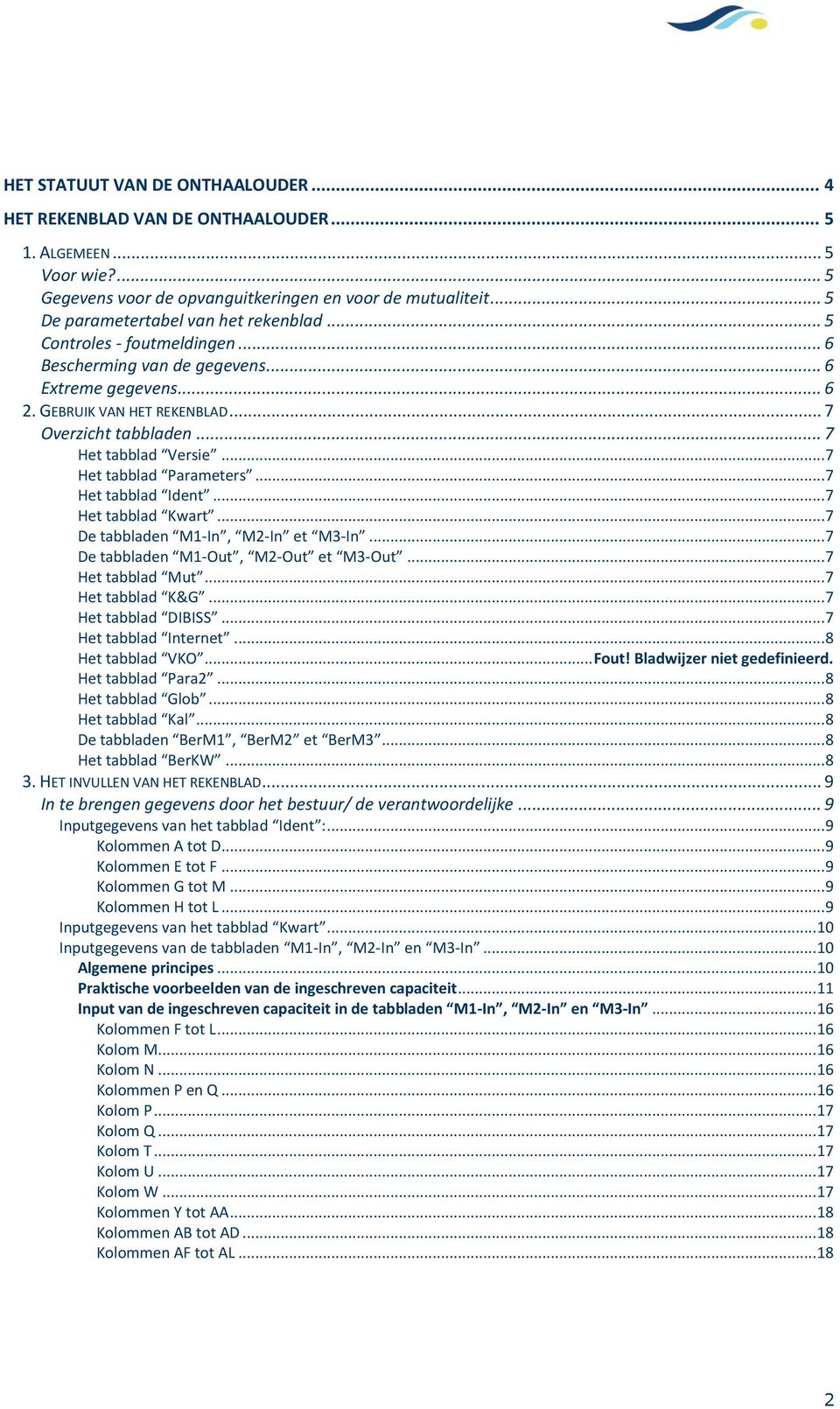 .. 7 Het tabblad Versie... 7 Het tabblad Parameters... 7 Het tabblad Ident... 7 Het tabblad Kwart... 7 De tabbladen M1-In, M2-In et M3-In... 7 De tabbladen M1-Out, M2-Out et M3-Out... 7 Het tabblad Mut.