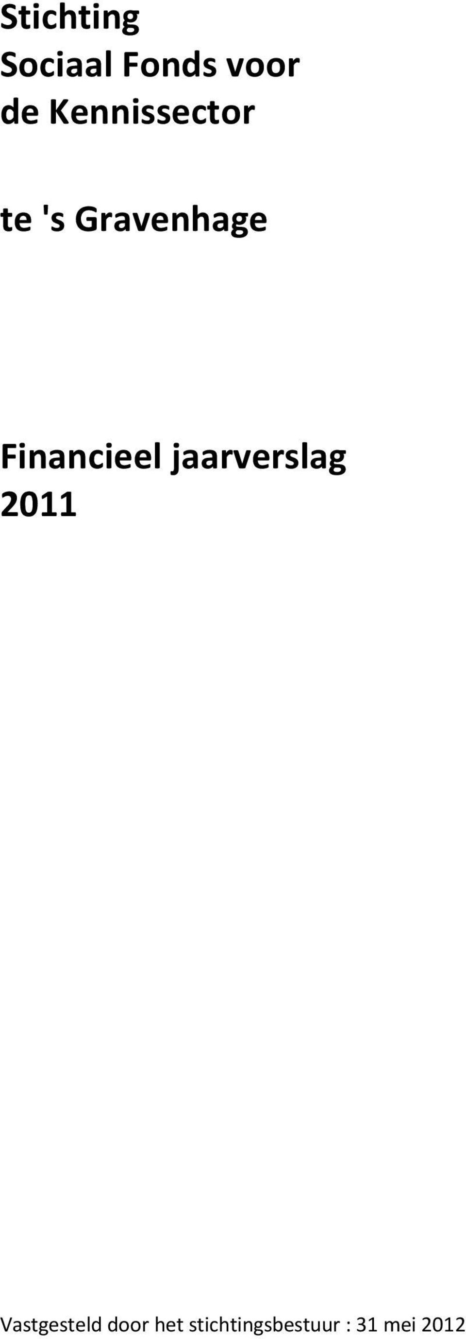 Financieel jaarverslag 2011