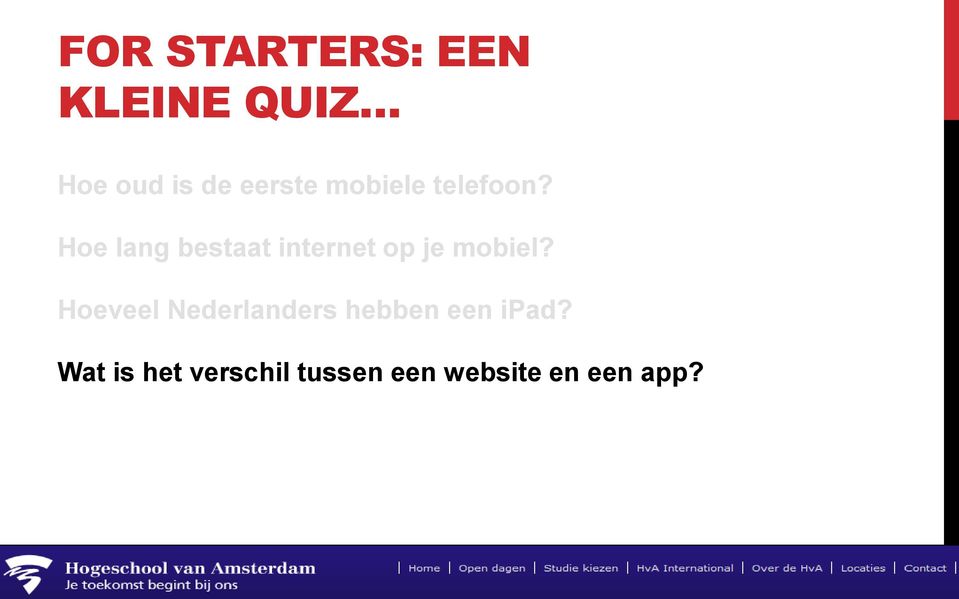 Hoe lang bestaat internet op je mobiel?