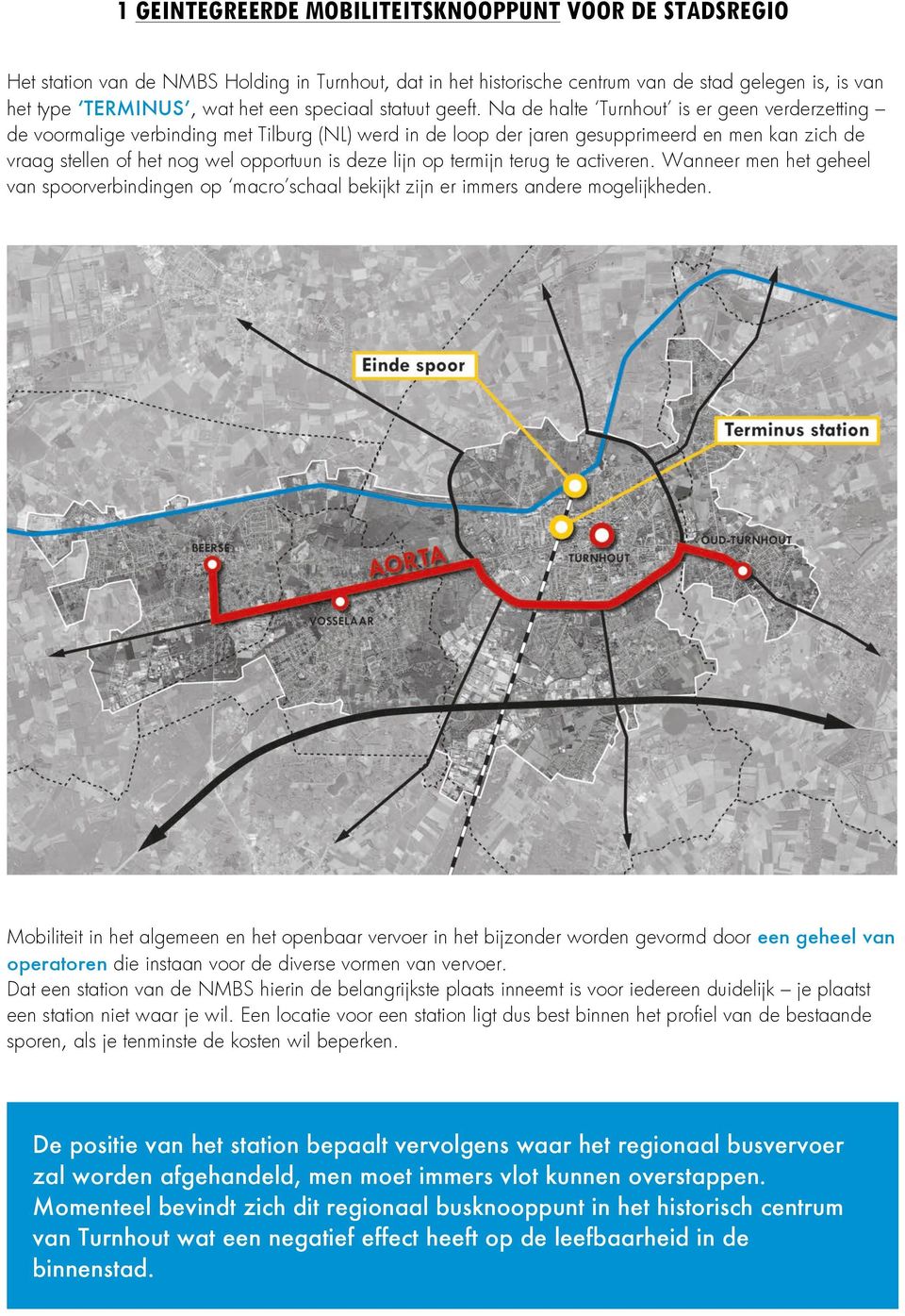 Na de halte Turnhout is er geen verderzetting de voormalige verbinding met Tilburg (NL) werd in de loop der jaren gesupprimeerd en men kan zich de vraag stellen of het nog wel opportuun is deze lijn